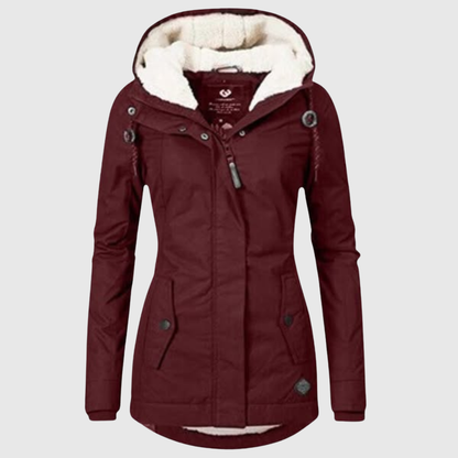 Parka d'hiver longue à capuche
