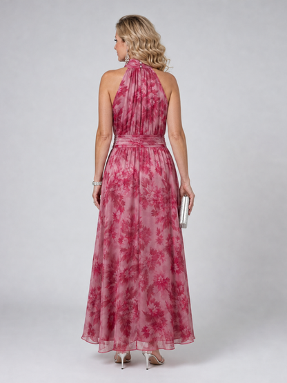 Robe Midi Douce à Col Halter AVIEN