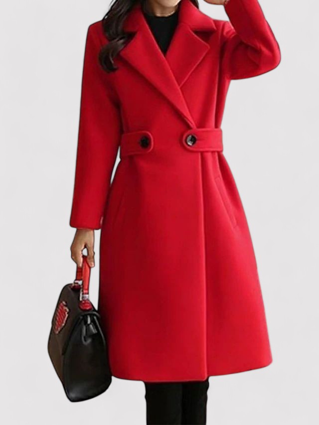 Manteau d'hiver long ceinturé