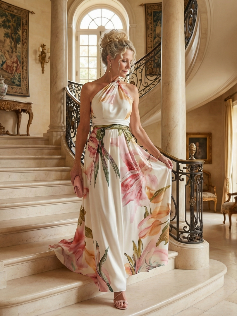 Robe Longue Florale Légère AMIEL