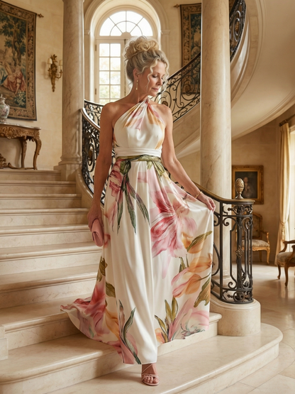 Robe Longue Florale Légère AMIEL