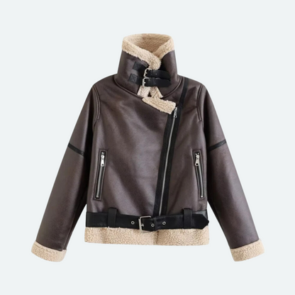 Trench-coat long croisé ceinturé