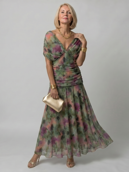 Robe Midi Fluide à Épaules Dénudées CALEN