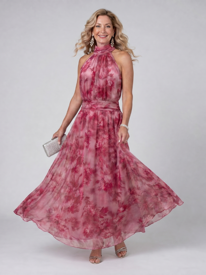 Robe Midi Douce à Col Halter AVIEN