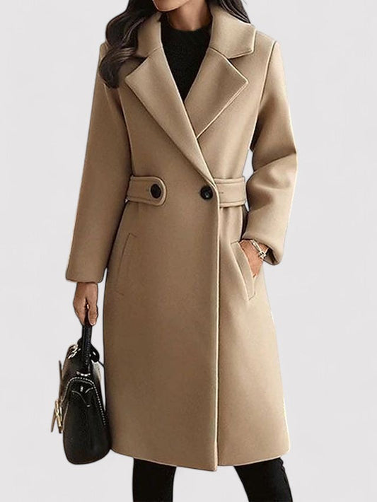 Manteau d'hiver long ceinturé