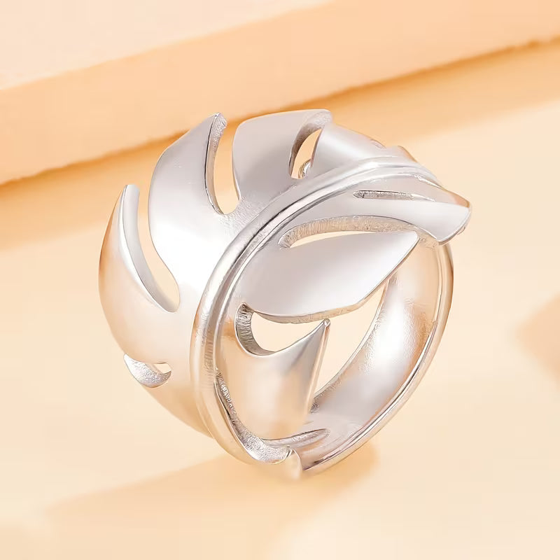 Bague à feuille de Monstera