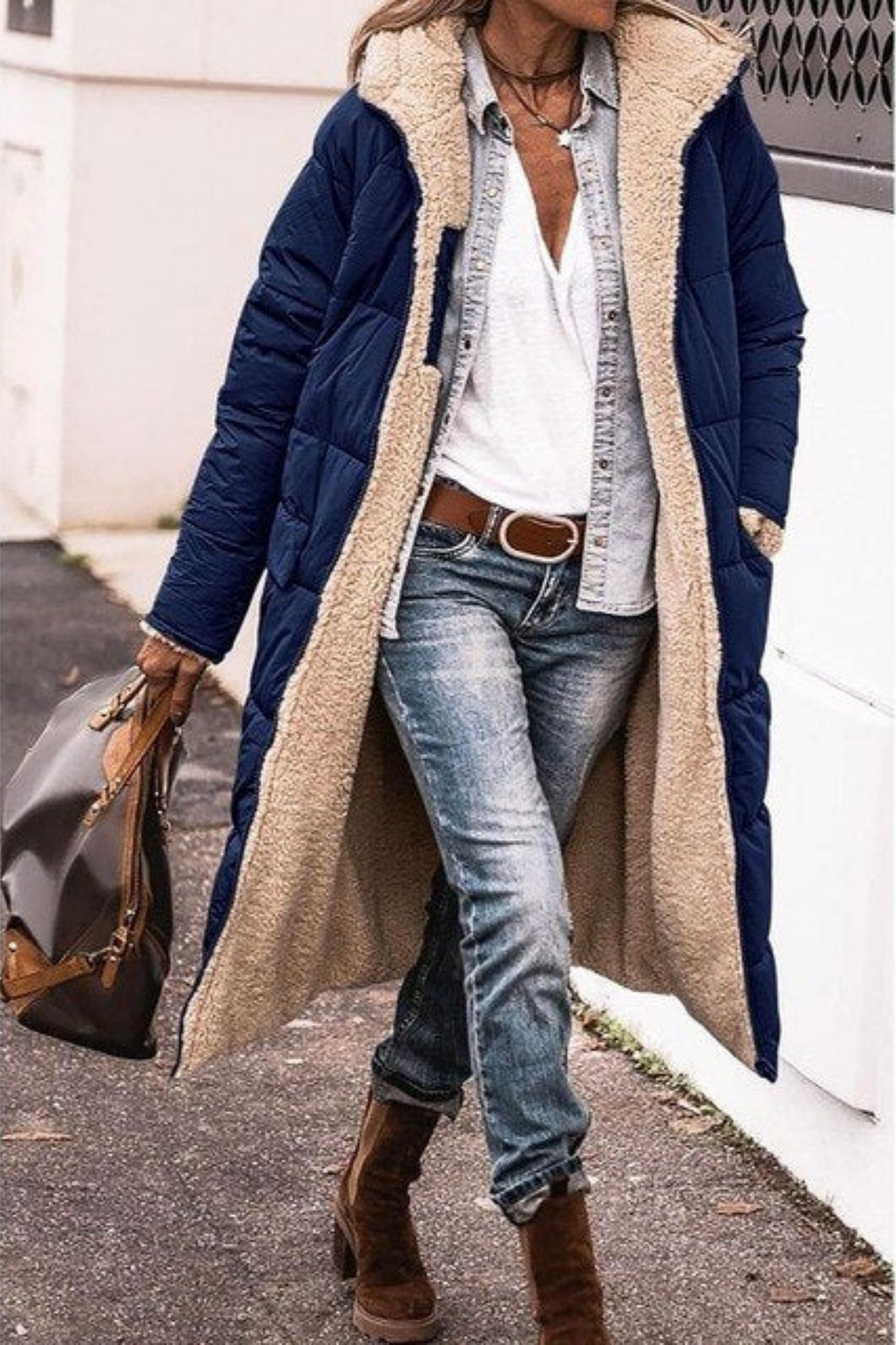 Manteau d'hiver réversible