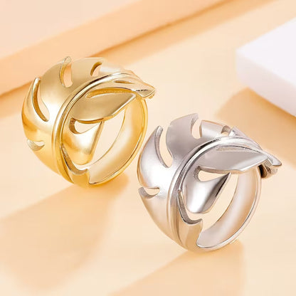 Bague à feuille de Monstera