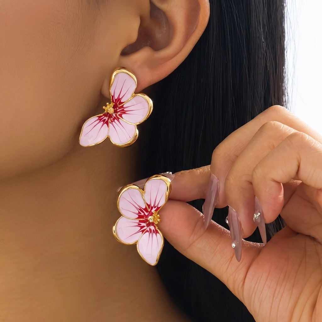 Boucles d'oreilles en pétales de papillon