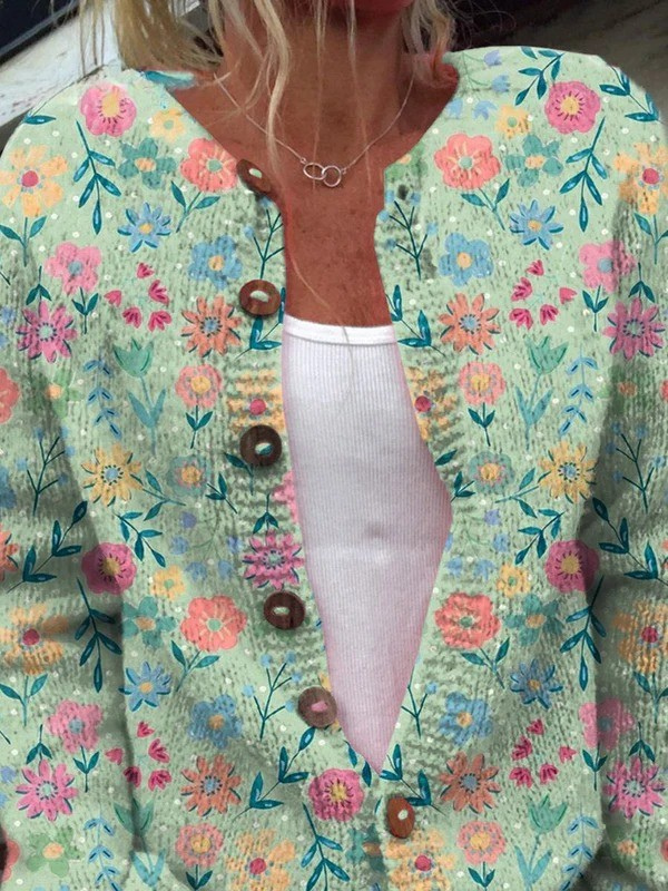 Foxfield™ | Cardigan vintage à fleurs pour femme