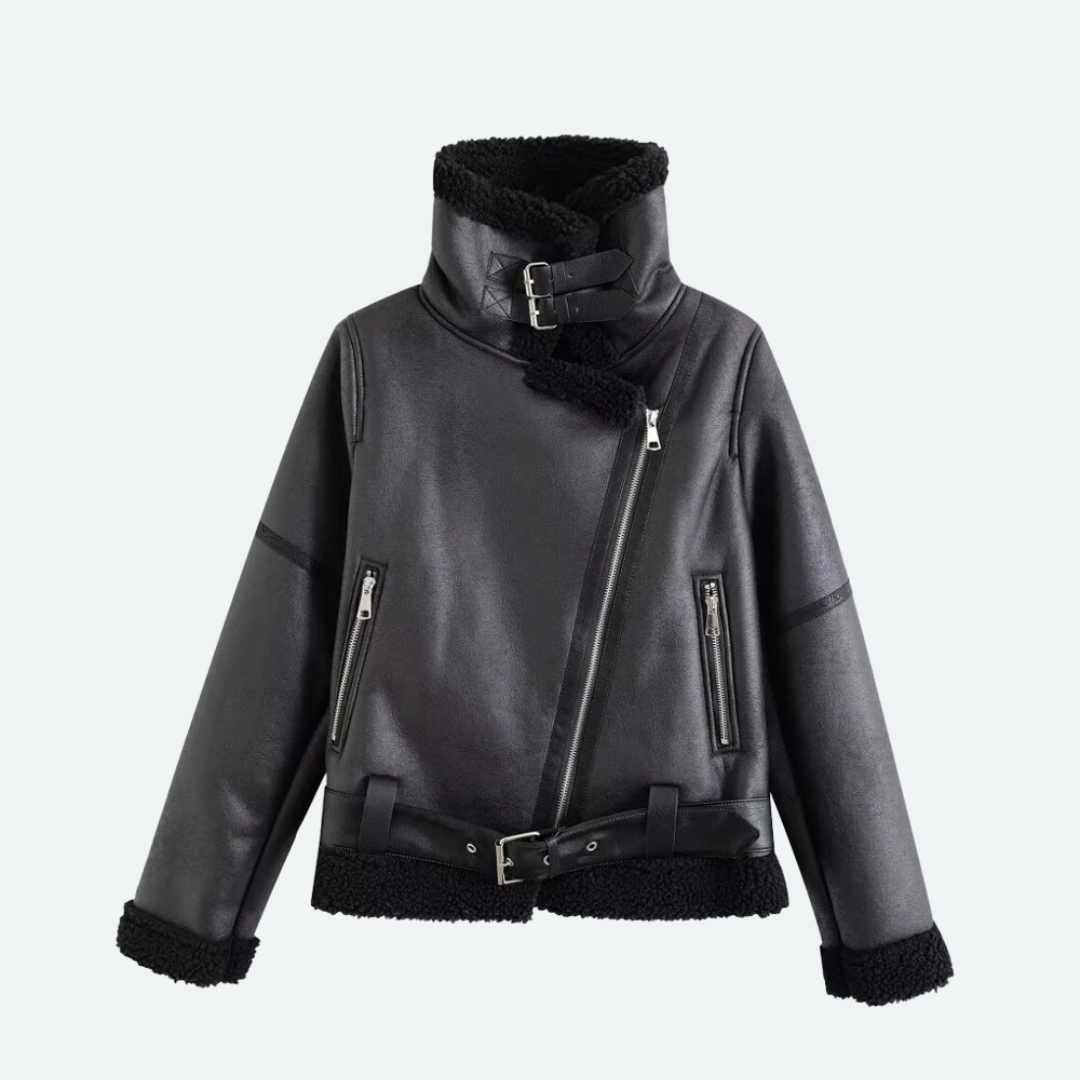 Trench-coat long croisé ceinturé