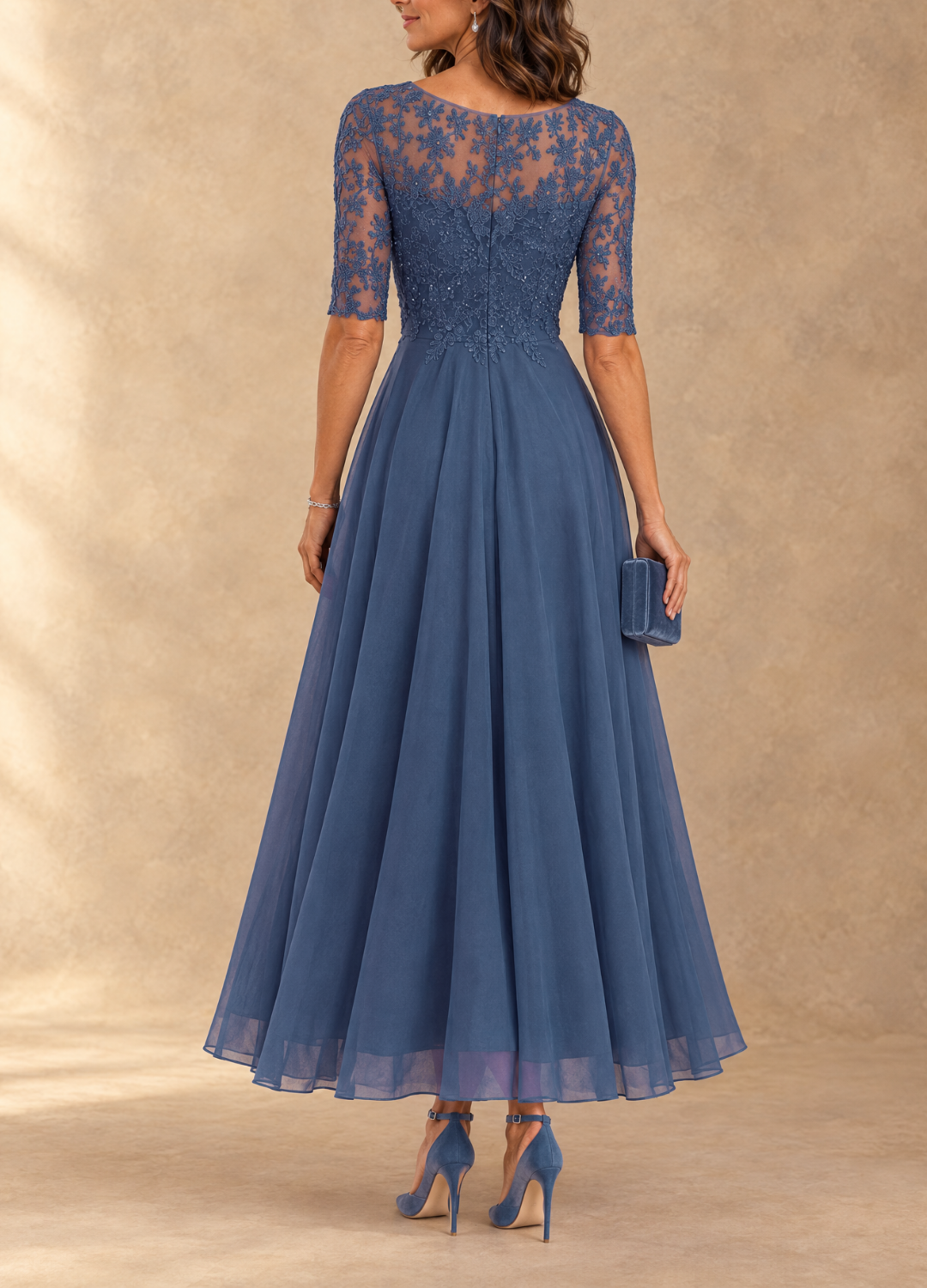 Abella robe bleu - dos
