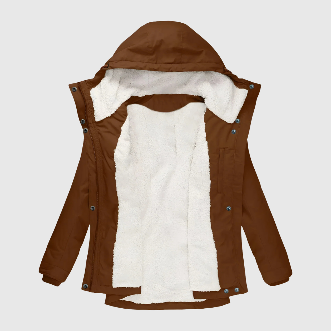 Parka d'hiver longue à capuche
