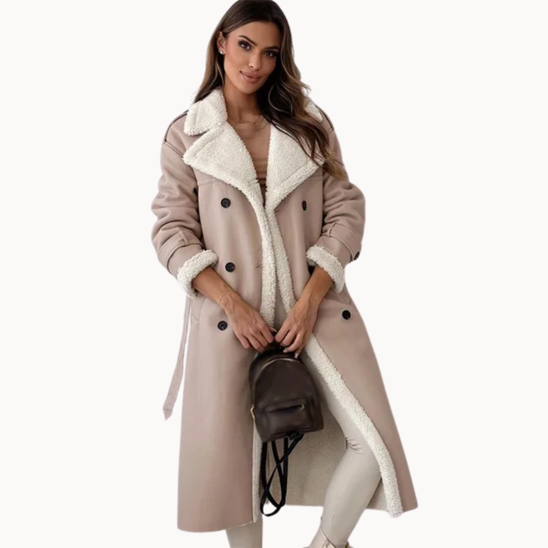Trench-coat portefeuille ceinturé