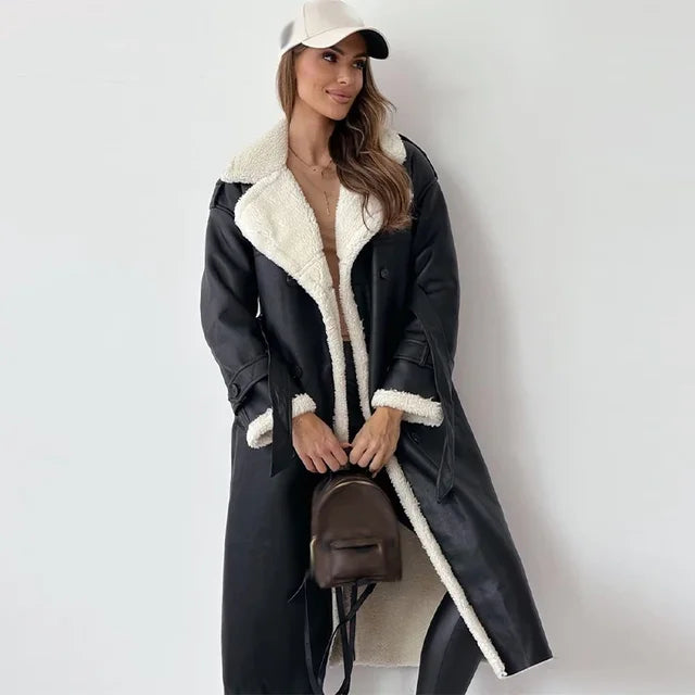 Trench-coat portefeuille ceinturé