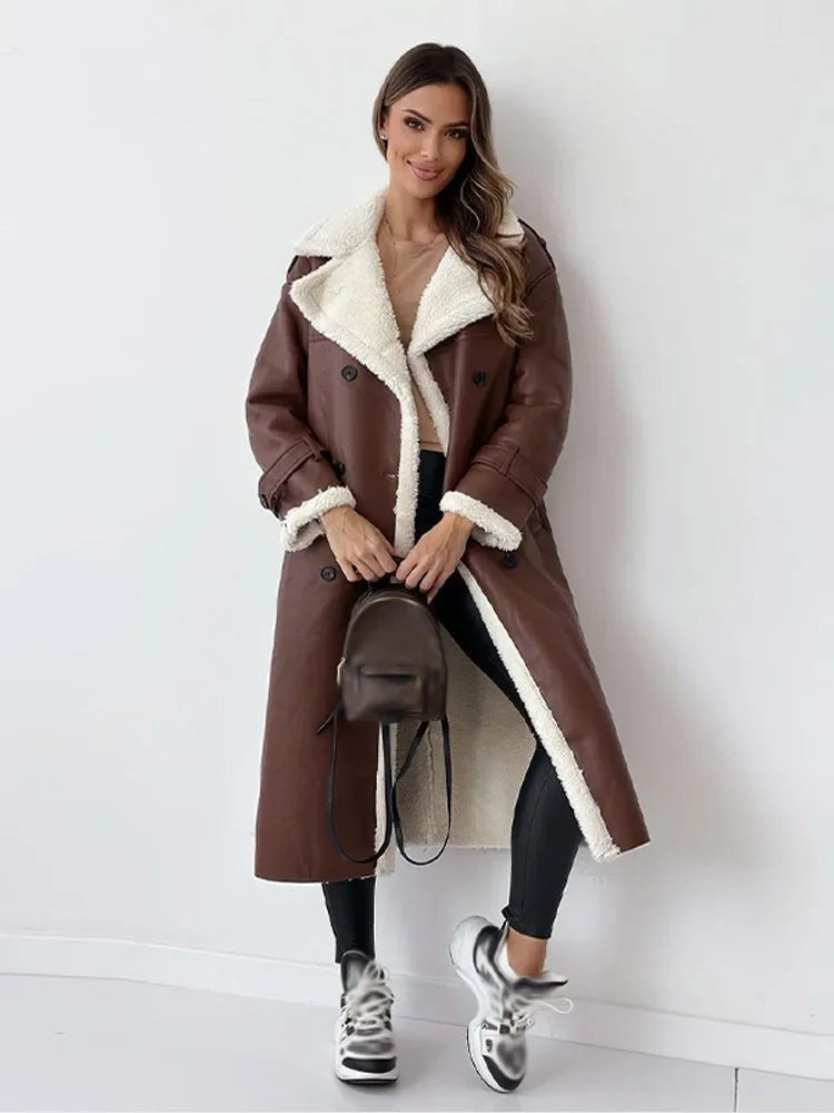 Trench-coat portefeuille ceinturé