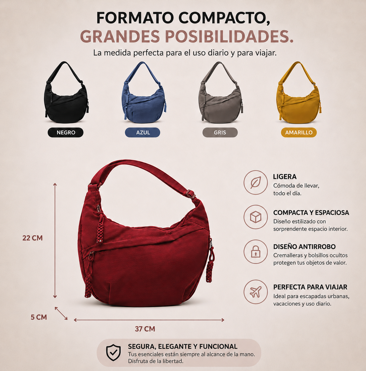 LUNA | Sac porté épaule