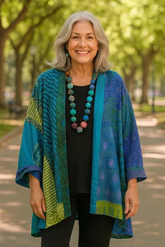 Cardigan Élégant à Drapé ASTRID
