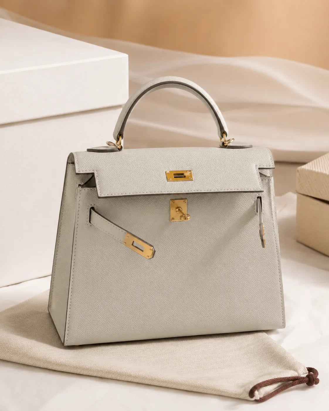 Celeste | Sac Structuré à Poignée Supérieure