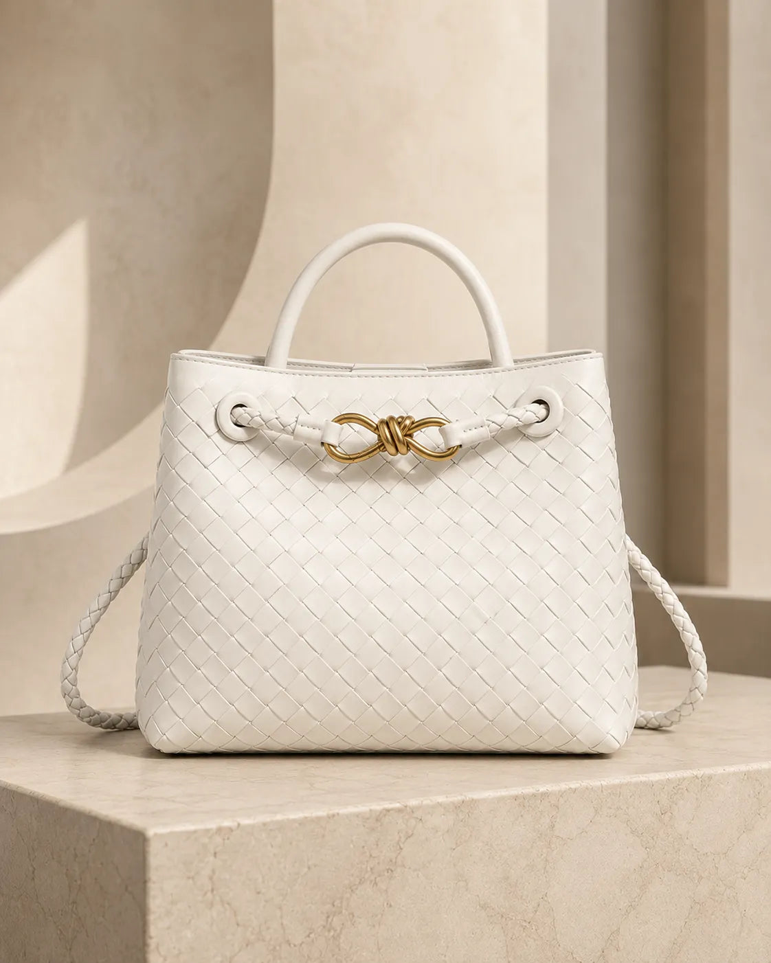 Valeria | Sac Tressé à Poignée Supérieure