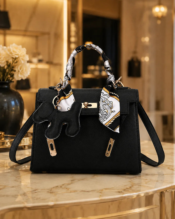 Celeste | Sac Structuré Élégant avec Foulard en Soie