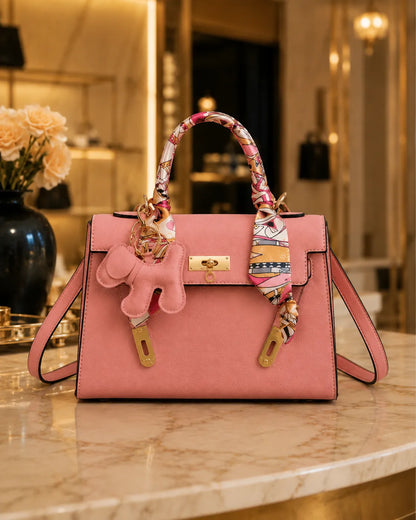 Celeste | Sac Structuré Élégant avec Foulard en Soie