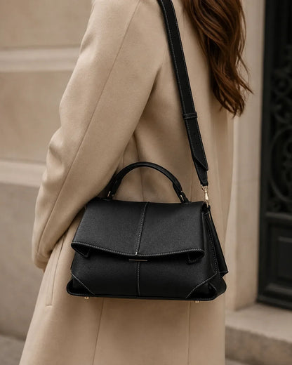Vivienne | Sac Cartable à Pli Sculptural
