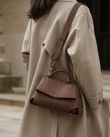 Vivienne | Sac Cartable à Pli Sculptural