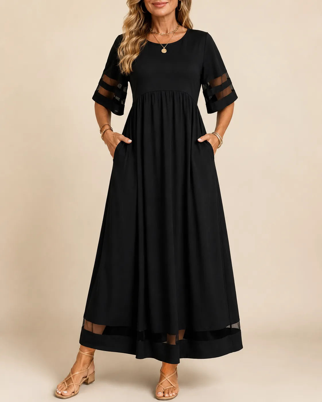 Aubrey™ – Robe midi flatteuse qui lisse le ventre