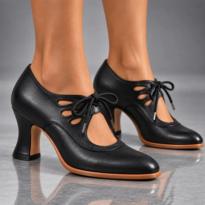 Escarpins Joséphine noir portés