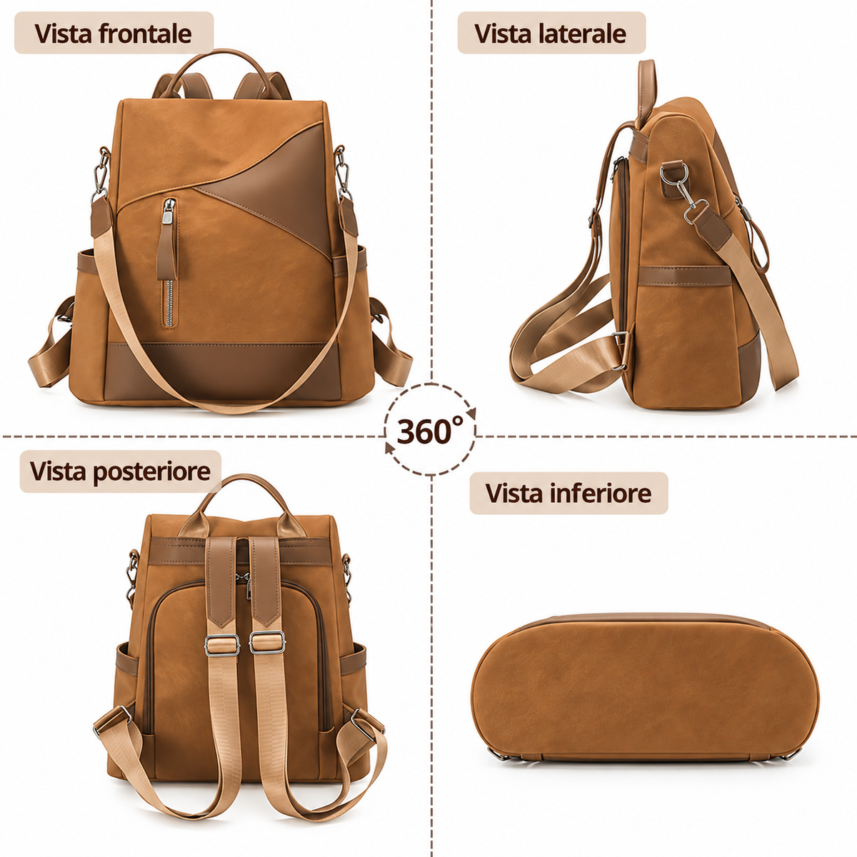 ADRIANA | Sac à dos antivol convertible