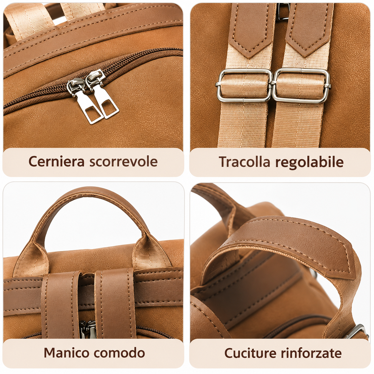 ADRIANA | Sac à dos antivol convertible