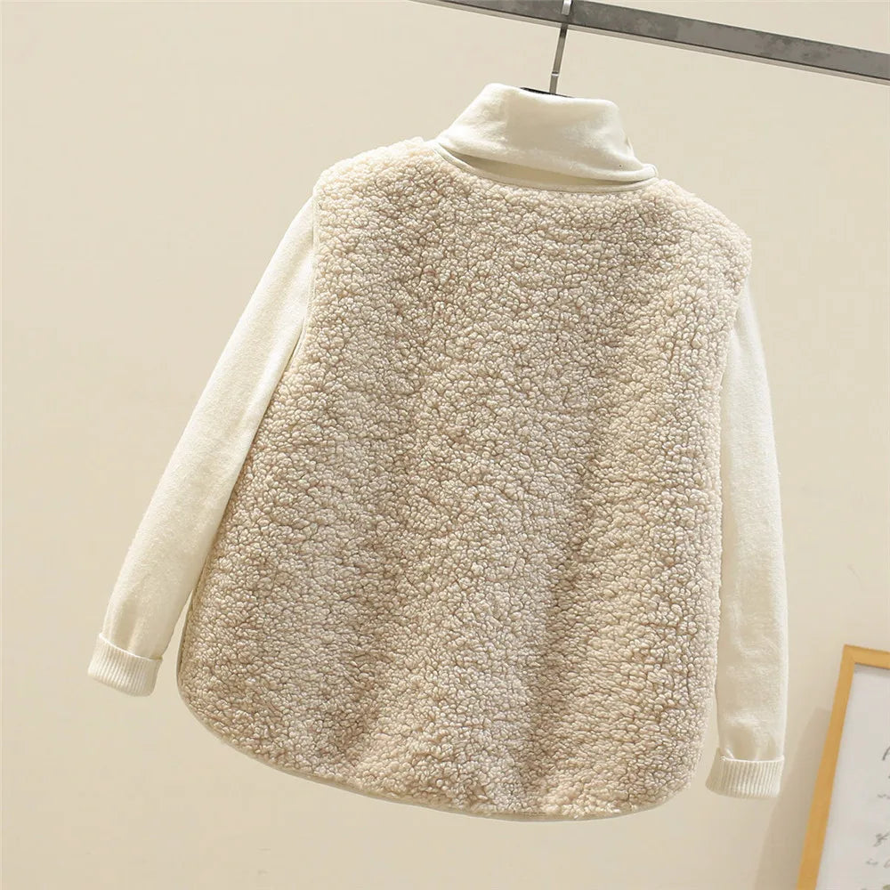 Gilet Cardigan Sans Manches Classique LALUNA