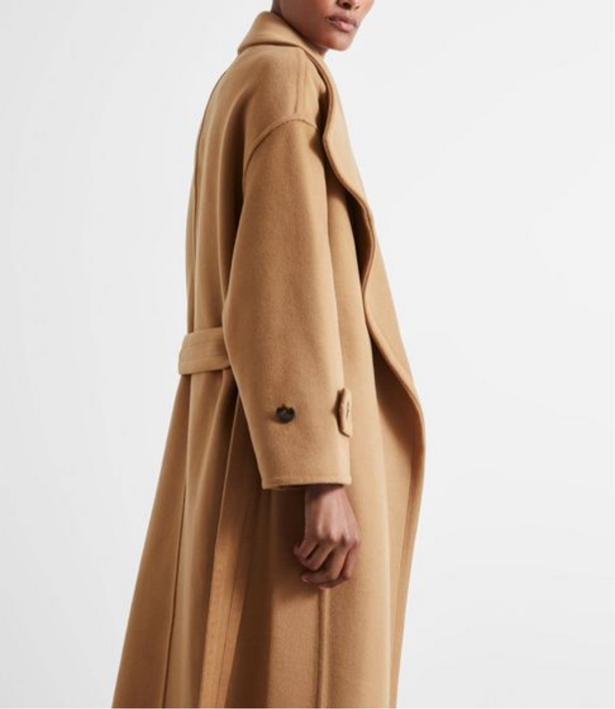 Trench-coat classique croisé ceinturé