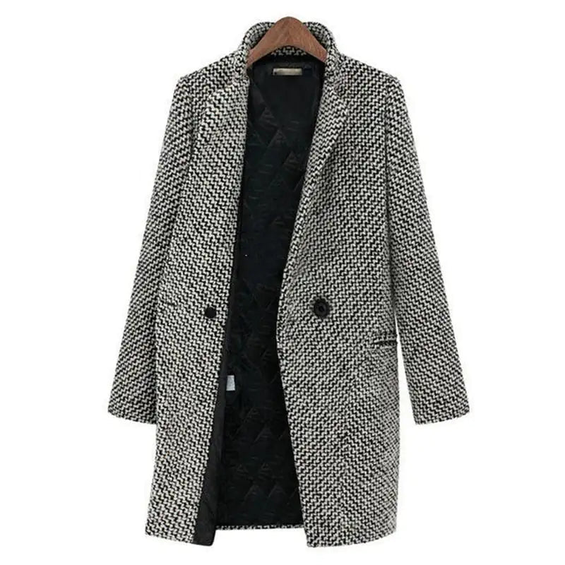 Manteau long ajusté élégant