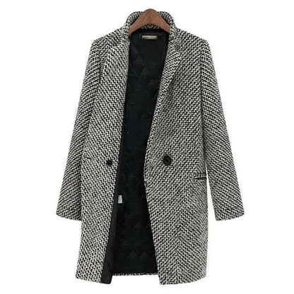 Manteau long ajusté élégant