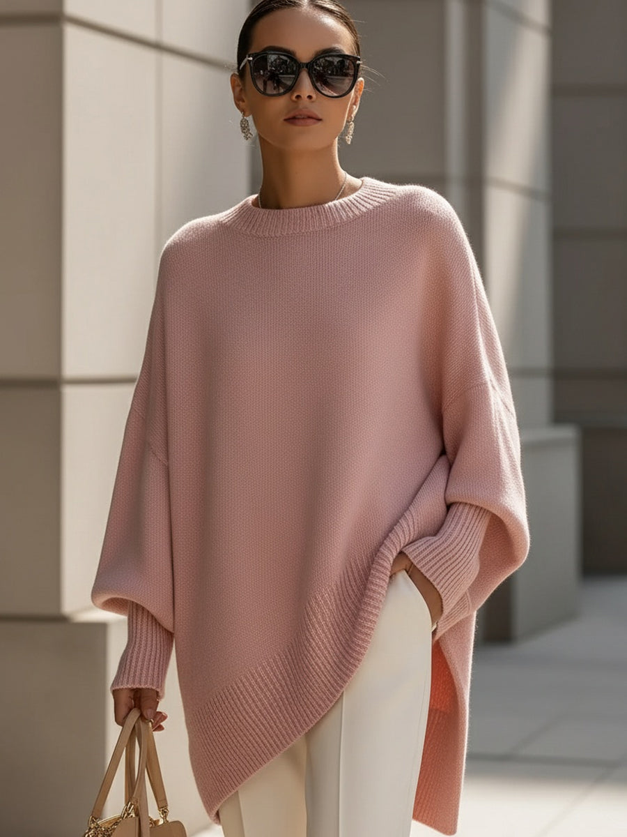 Isolde | Pull oversize à drapé en maille
