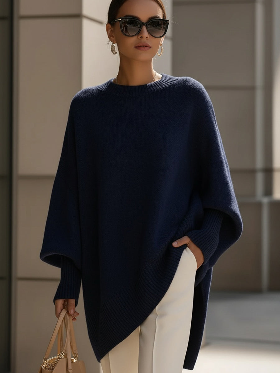 Isolde | Pull oversize à drapé en maille