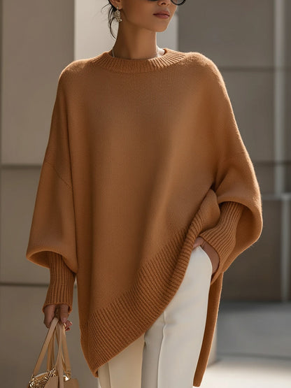 Isolde | Pull oversize à drapé en maille