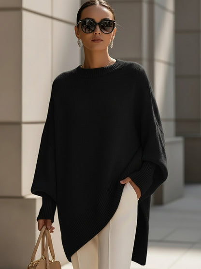 Isolde | Pull oversize à drapé en maille