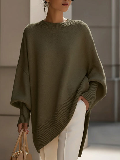 Isolde | Pull oversize à drapé en maille