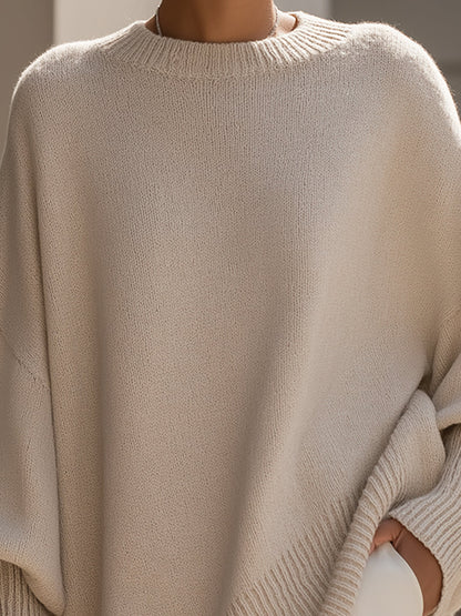 Isolde | Pull oversize à drapé en maille