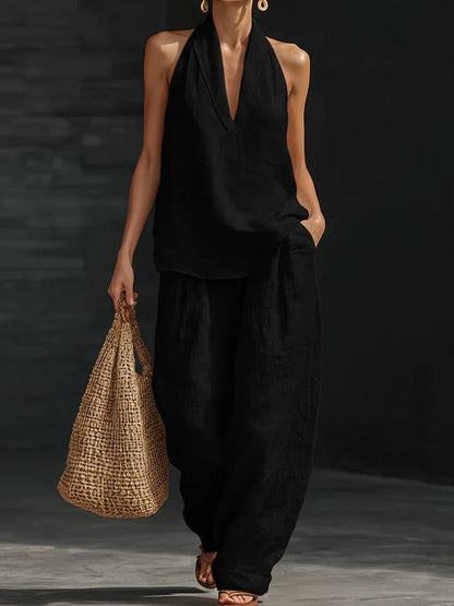 Zoe | Haut sans manches et pantalon large