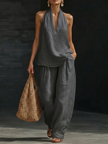 Zoe | Haut sans manches et pantalon large