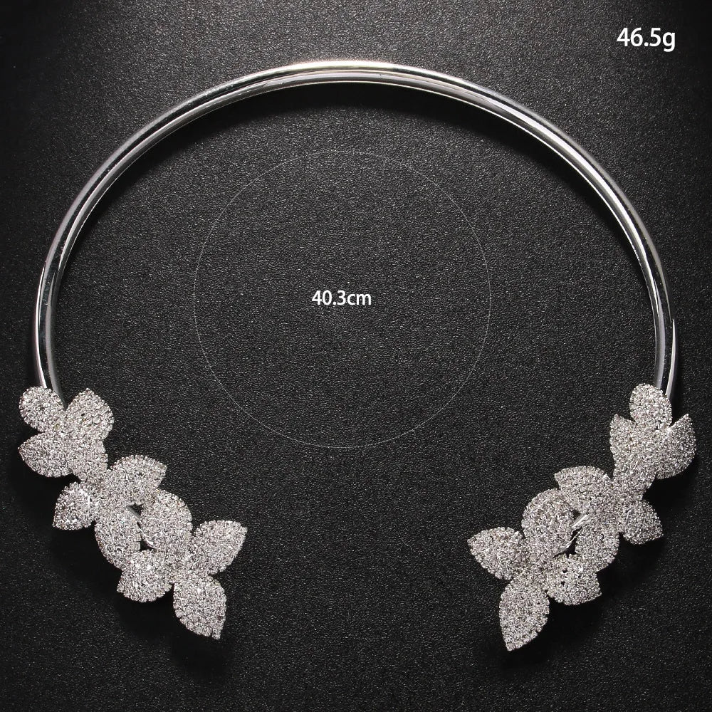 MARGARITA | Collier élégant fleur en cristal