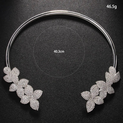 MARGARITA | Collier élégant fleur en cristal
