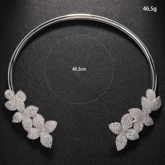 MARGARITA | Collier élégant fleur en cristal