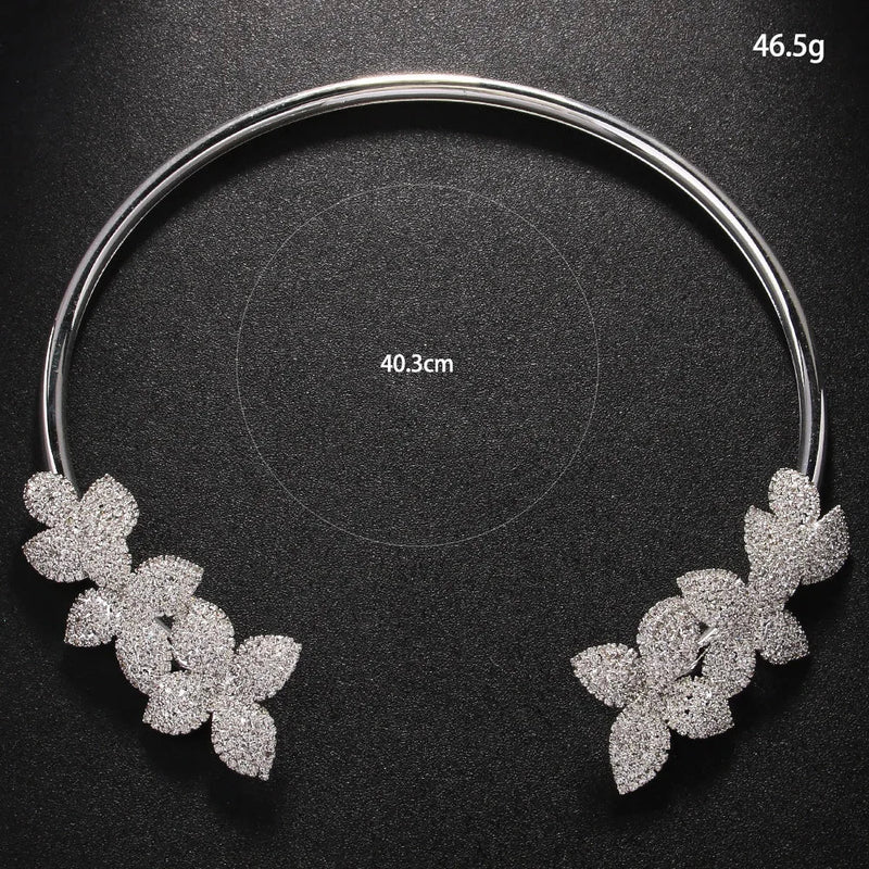 MARGARITA | Collier élégant fleur en cristal
