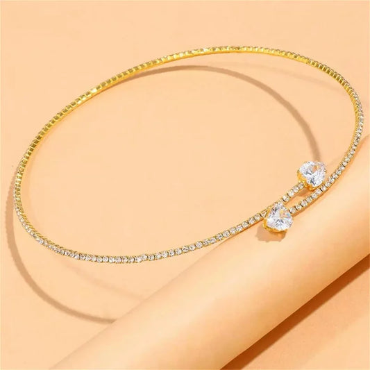 AMARA | Collier ras-de-cou cœur en cristal