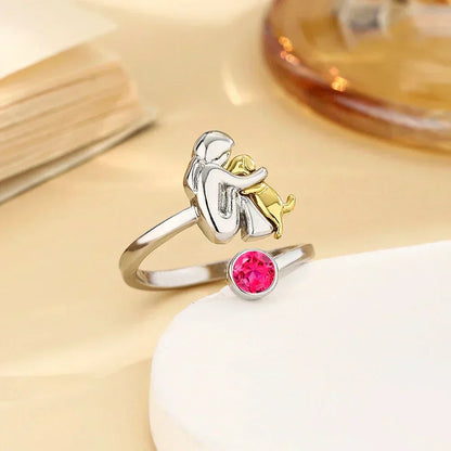 ROSE | Bague icône chien